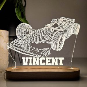 3d formule 1 auto met naam - Ledlamp