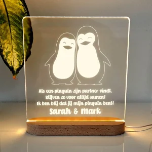 Als een Penguïn zijn partner vindt Ledlamp