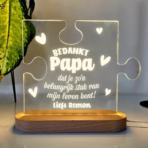 Belangrijk stuk van mijn Leven - Puzzel Ledlamp